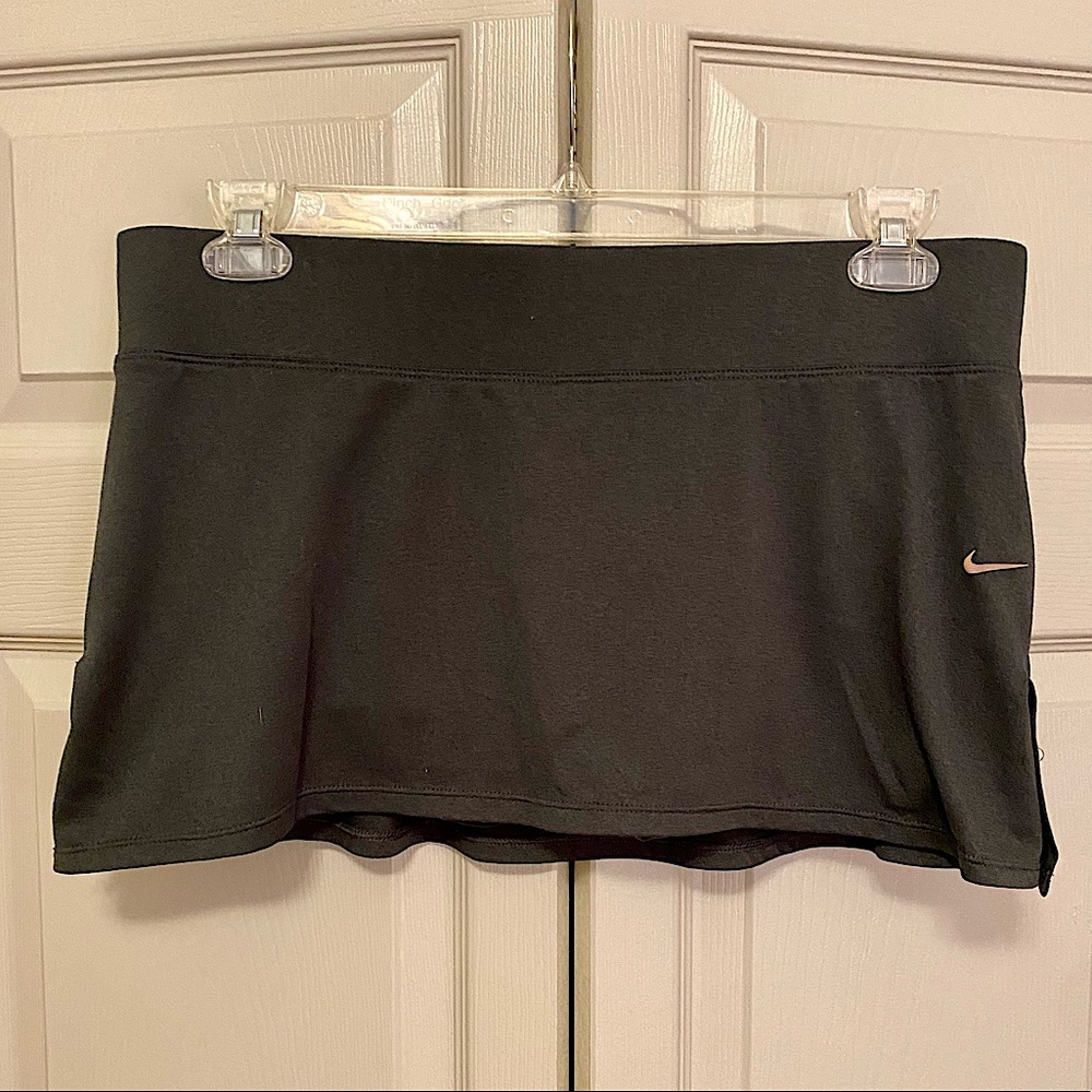 Nike Black Grey Dri-Fit Athletic Athleisure Skort